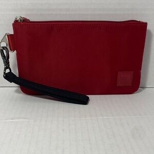 IHKWIP XL Red Wristlet Clutch with Black Strap